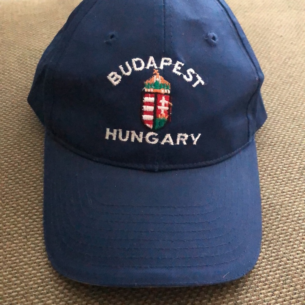 Budapest Hungary Embroidered Navy Blue Cap